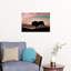 Majestic Lion Sunset Dramatic Peaceful Abstract Cat Lion Nature Sunset Wall Art Print by Mario Vigo - Wrapped Canvas Print-721652773