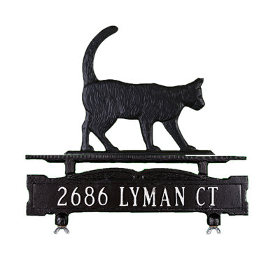 Metal Illuminated Mailbox Sign