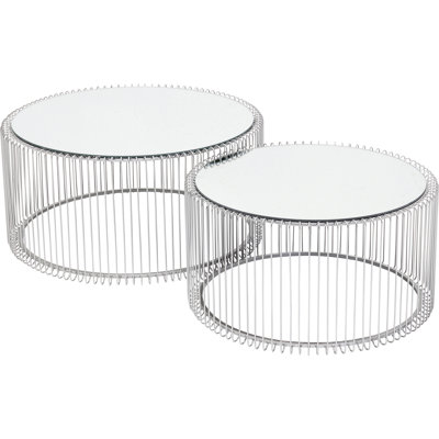 2-piece coffee table set Wire