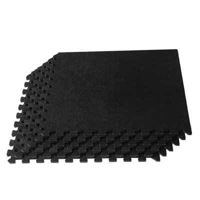 3/8'' Carpet Top Foam Floor Tile 24 Square Feet (6 Tiles)