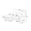 Canapé modulaire Boneless Cloud Couch, canapé 2 places avec 2 coussins lombaires et 2 coussins décoratifs-117158370