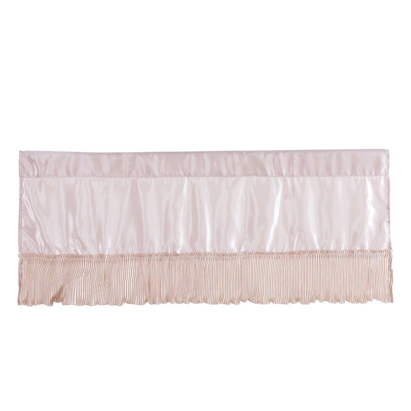 Cantonnière décorative Tach Ruffle Glam 18 x 52 po, Beige