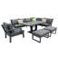 90cm Wide U-Shaped Patio Sofa with Cushions