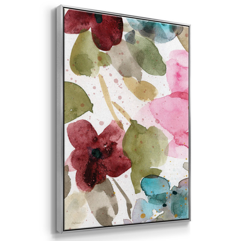 " Garden Palette I " 3 - Pieces, 40" H x 78" W x 2" D, Silver 