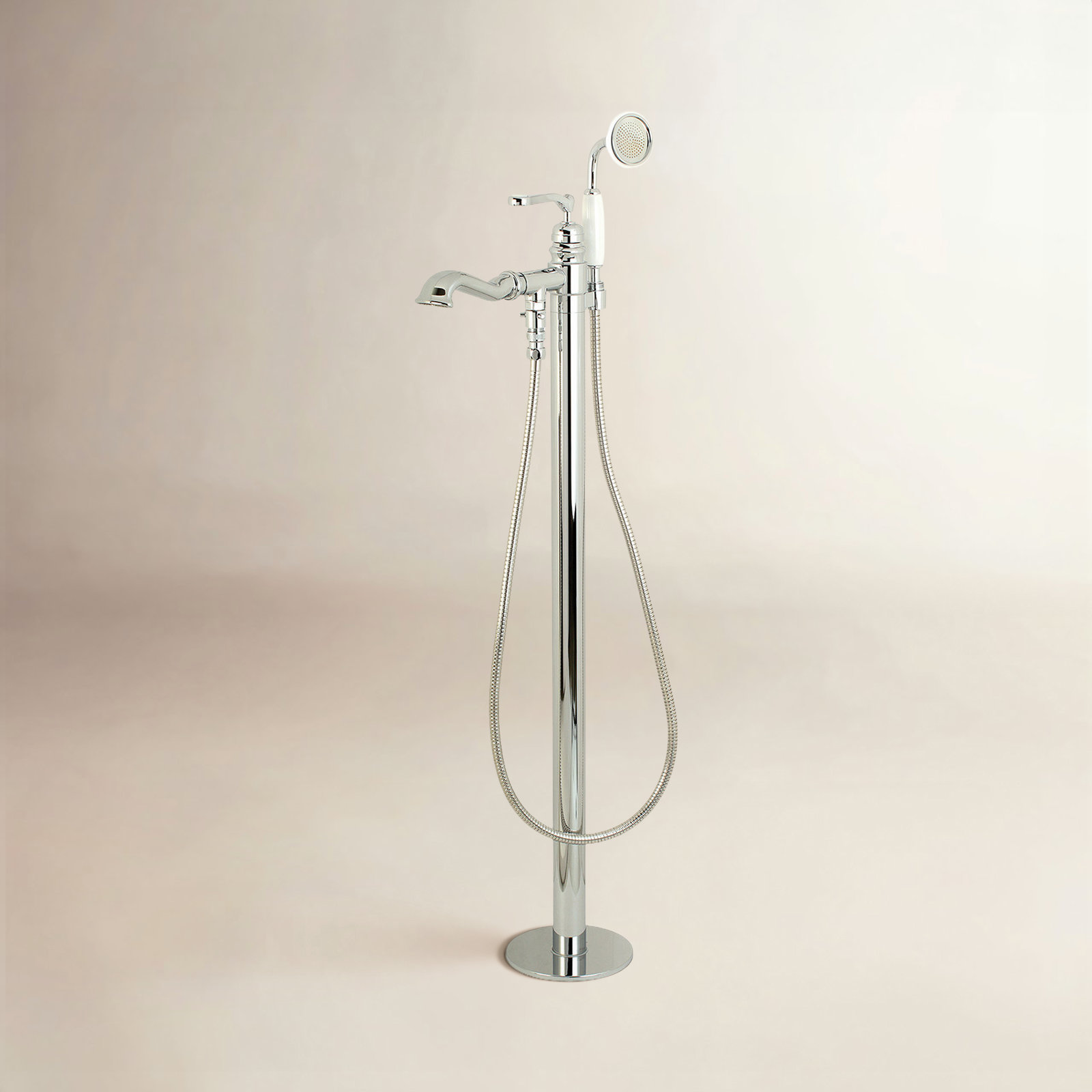 Royale Freestanding Tub Faucet with Hand Shower, Chrome