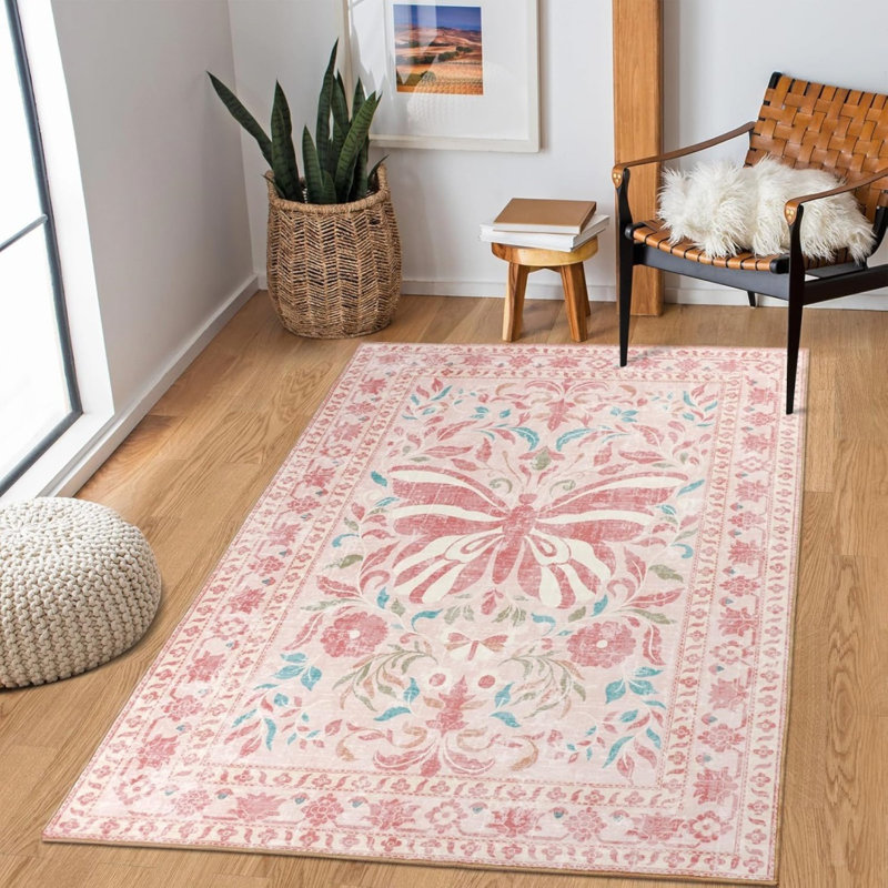 Rectangle 120 cm x 180 cm Animal Print Area Rug