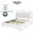 Queen Size Platform Bed, Warm Beige Boucle Upholstered, 4-Drawer Storage with Tufted Headboard for Bedroom-1947725464