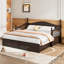 Lit de jour en bois simple avec lit gigogne simple, lit de jour extensible avec deux tiroirs de rangement-1995312201