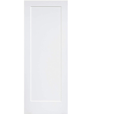 80 Inch Shaker 1 Panel Solid Core Primed Interior Door Slab