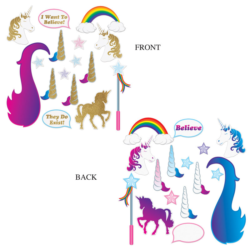 Photo amusante licorne scintillante