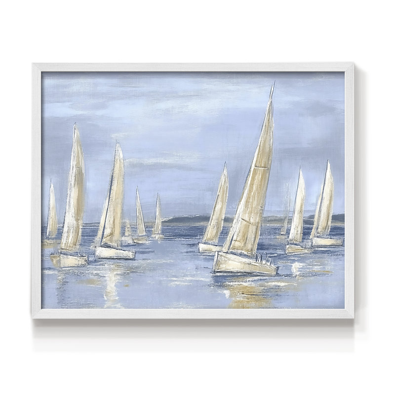 Nautical Series-II - Reproduction encadrée - Restickable, H 11 po x l 14 po, Blanc
