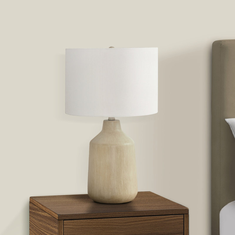 Lighting, 24"H, Table Lamp, Contemporary, Beige, Ivory