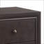 Espresso 2-Drawer Nightstand for Bedroom Storage