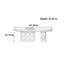 Table basse ovale minimaliste italienne