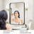 Lunara 1.18" Deep Rounded Corner Rectangular Bathroom Wall Mirror with Premium Tempered Glass & Aluminum Alloy Framed-681096522-681254943