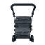 6 WHEEL SHOPPING TROLLEY - NAVY-119838156