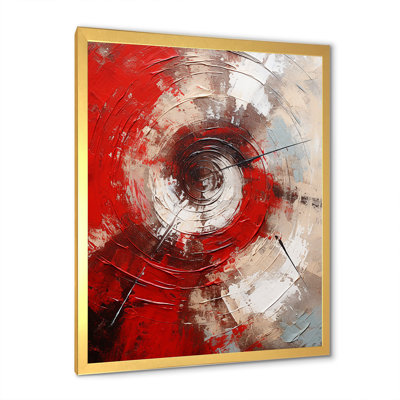 " Red Gray Majestic Motion Spiral "
