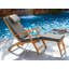 Steamer Reclining Chaise Lounge with Sunbrella Canvas Cushion-458814524