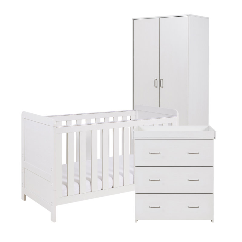 Caro 3 Piece Room Set, White Wash