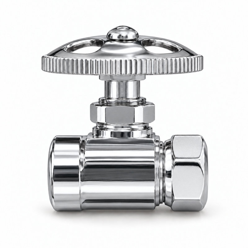 Robinet d'arrêt droit par Strom Living, Chrome
