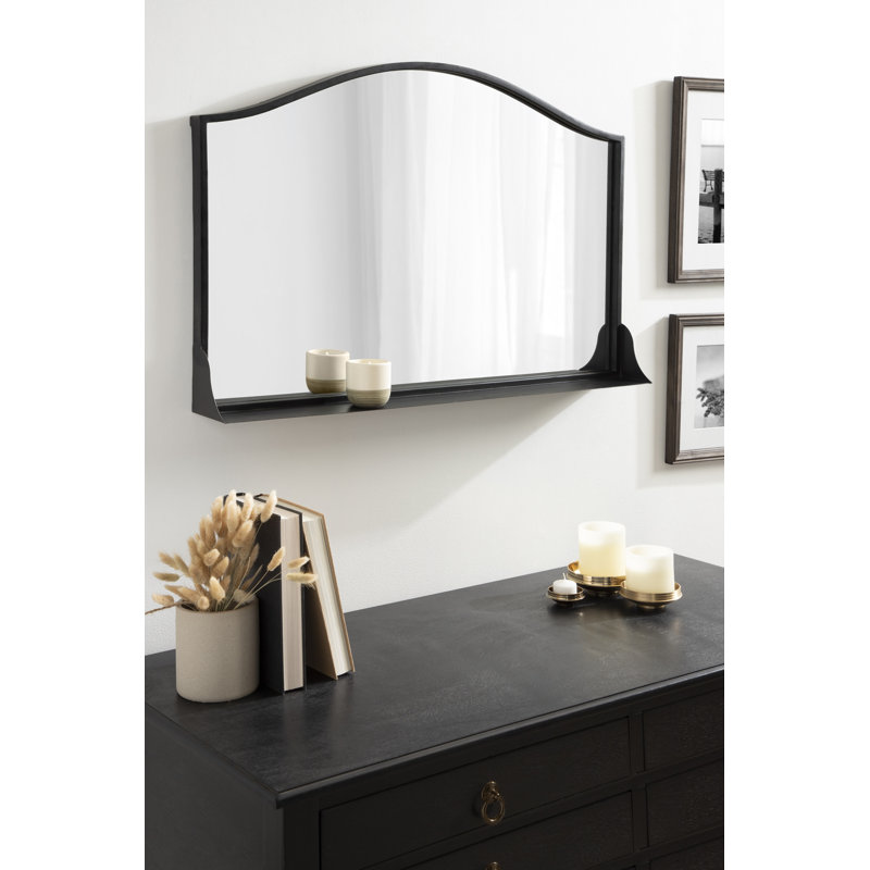 Miroir mural Dukene, Noir, 32 po x 22 po