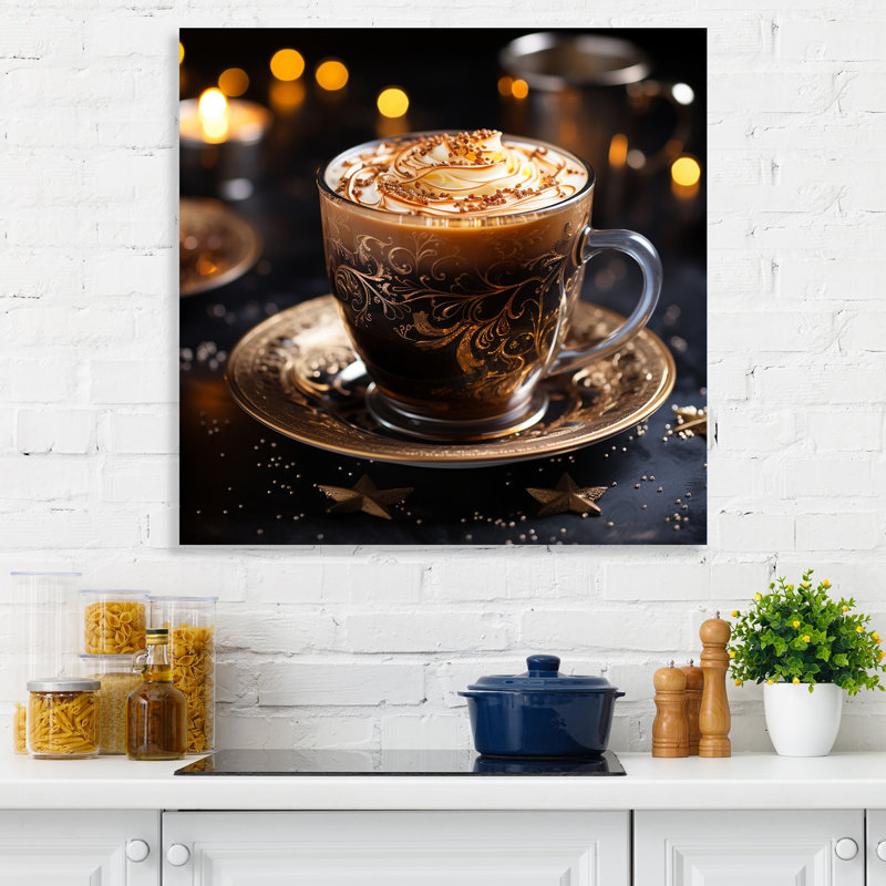 «Brown Brew Brilliance Coffee I» - art mural café, H 36 po x l 36 po x P 1,5 po