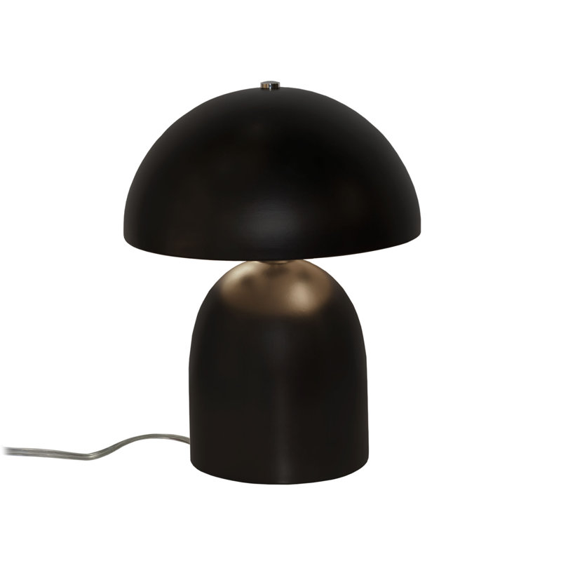 Hardacre Ceramic Table Lamp, Carbon Matte Black