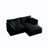Comfortable And Stylish Chenille Two-Seater Sofa With Ottoman For Relaxing And Entertaining