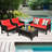 Gullo 4 - Person Patio Conversation Set with Cushions-31588956