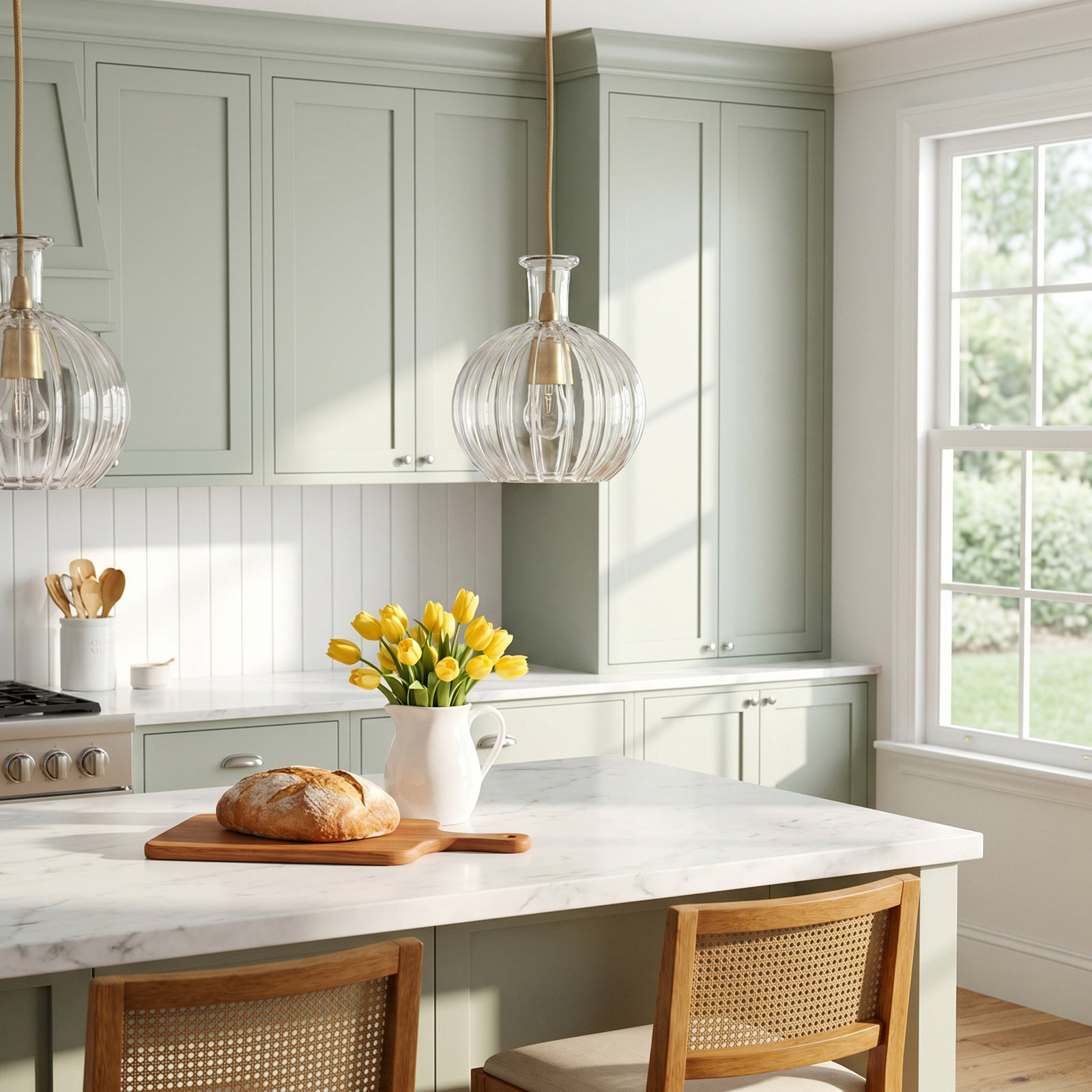 Portree Single Light Glass Dimmable Pendant