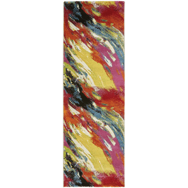 Abstract Area Rug, Runner 80 x 240cm