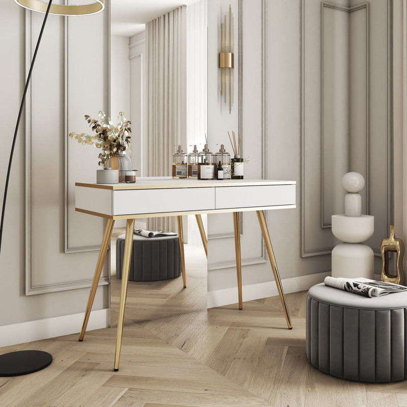 Oro Coffee Table with Storage, Cashmere/White