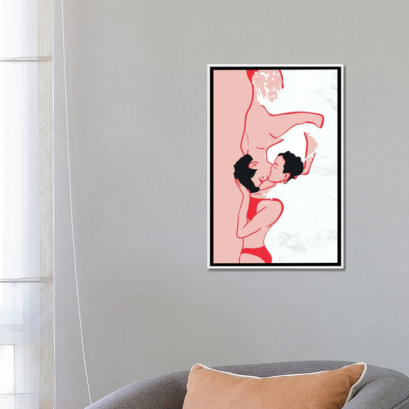 Ethereal Kiss In The Waves by Kintsugi99 - Gallery-Wrapped Canvas Giclée on Canvas, 66.04 cm H x  45.72 cm W  x  4.445 cm D