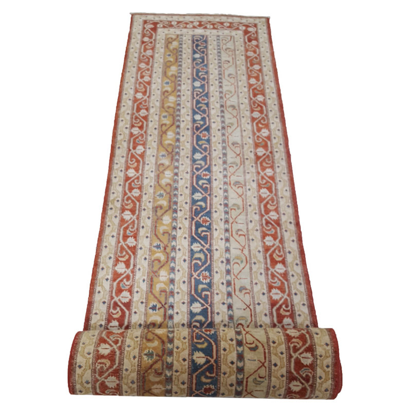 Daugherty Hand Knotted 3x10 Red Runner