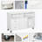 Printer Stand Home Office Mobile Cabinet Organizer Desktop With Caster Wheels,  Locking Breaks And Drawer,