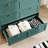 40.4"Mid-century 5-Drawer Tall Chest, Metallic Handles with Anti-Tilt Design-1343588949