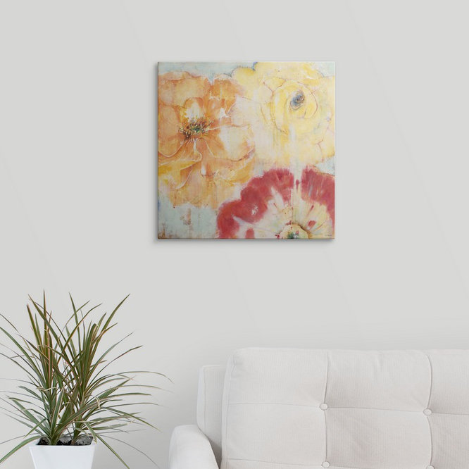 «Anjulie Trio Encore» par Jill Martin, reproduction d'art, H 35 po x l 35 po x P 1,5 po, Toile