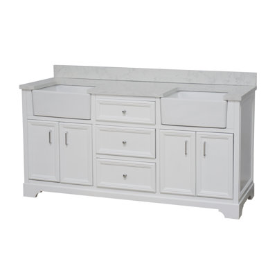 Ensemble de meuble-lavabo double 72 po Emiliano