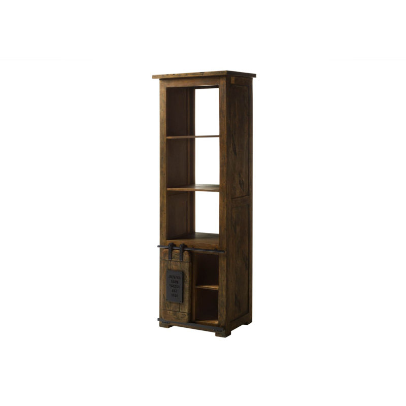 Railway 180 H x 60 W Bookcase, Brown Lacquered
