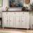 Farmhouse 55" W Sideboard with Solid Wood Countertop-181564881