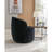 Velvet Swivel Chair With Black Powder Coated Metal Ring, Style Ability, And Ring Union-295042814