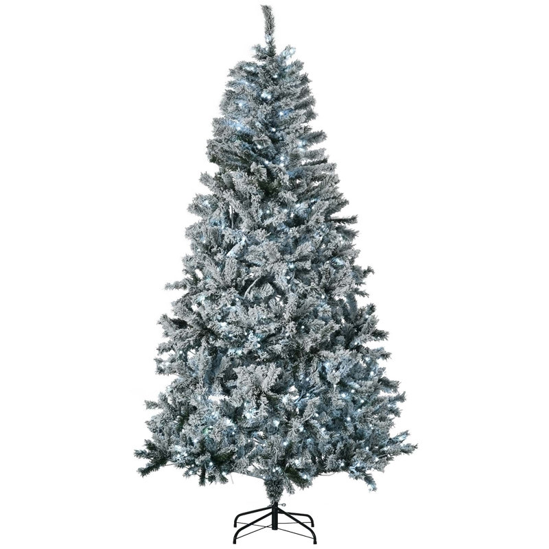 Arbre de Noël artificiel 7,5 pi avec lumières DEL blanc froid
