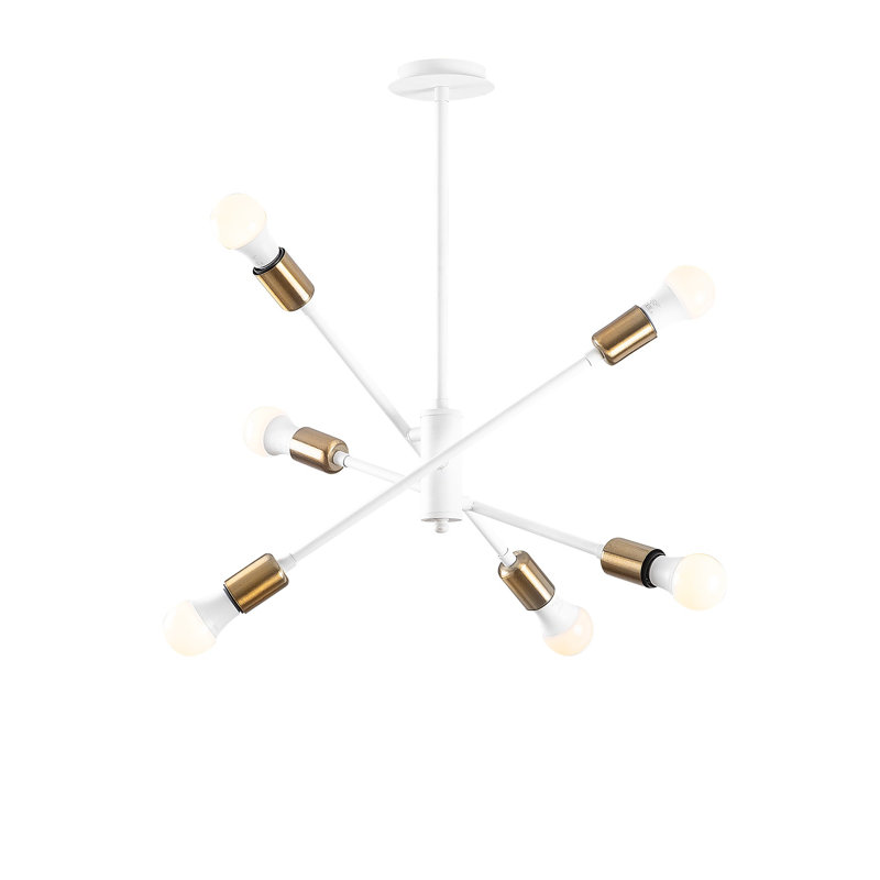 Belz 6 - Light Unique/Statement Chandelier, White