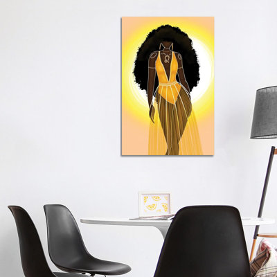 Leo by Colored Afros Art - Wrapped Canvas Print