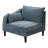 5Pcs Modular Sectional , Mineral Color, Cushions, 2X One Arm Chairs, 93"X33"X31", Wood Leg Couch 5Pcs, Classic Design, 33"X33"X31-1051487424