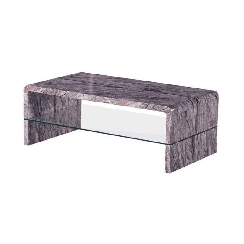Abdüllatif Sled Coffee Table with Storage, Grey