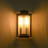 2 - Light Dusk To Dawn Ribbed Glass Shade Outdoor Lantern Wall Sconce