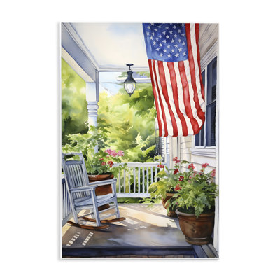 "Patriotic Summer Porch" par Petal Prints Design