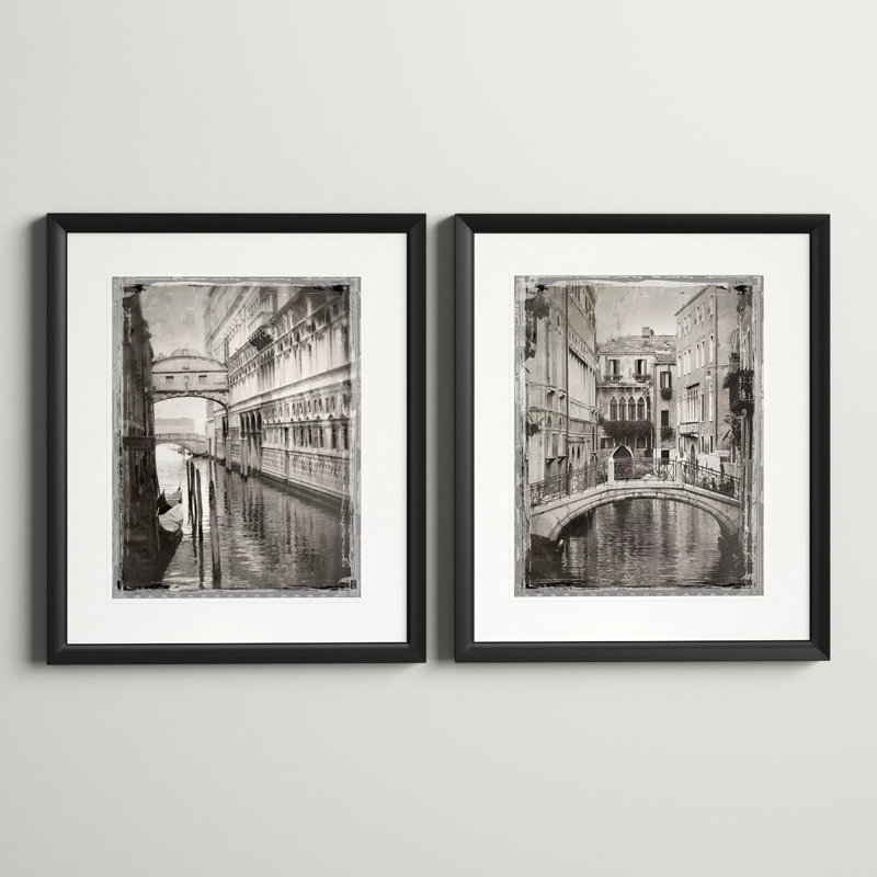 Arayla - ensemble de 2 reproductions de photos encadrées sur papier