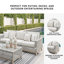 Canapé d'extérieur avec coussin Muallam